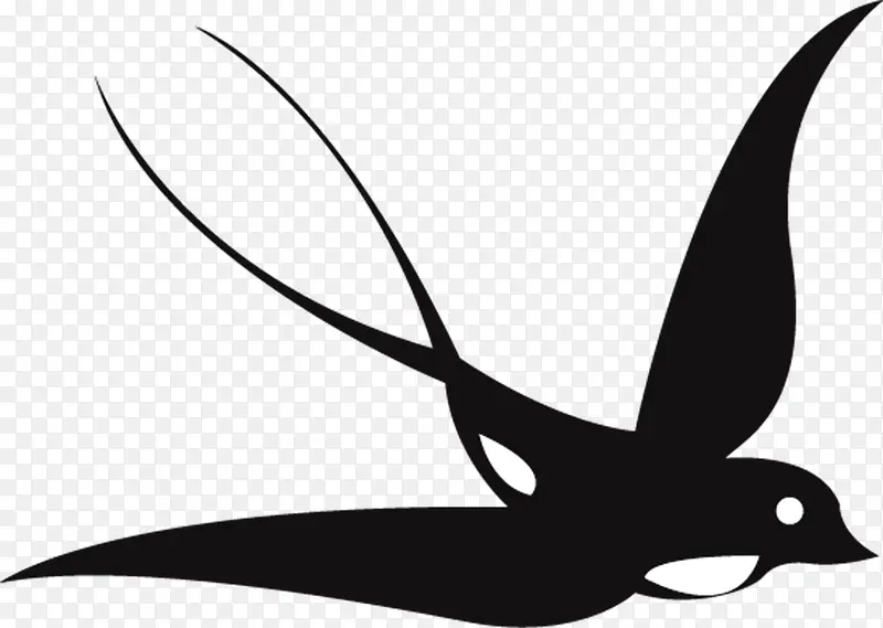 黑色创意大雁飞鸟设计