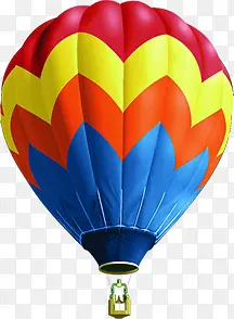 手绘彩色条纹设计热气球