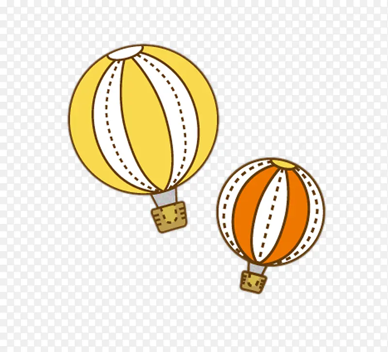 热气球卡通装饰免费素材