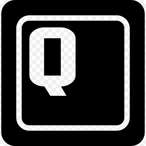 字母Q键键盘图标
