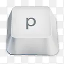 P键盘按键图标