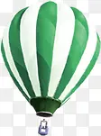 白绿热气球背景