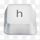 h白色键盘按键