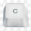 c白色键盘按键