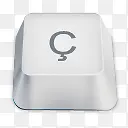 c符号白色键盘按键