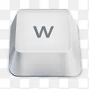 W键盘按键图标