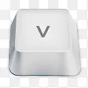 v白色键盘按键