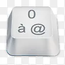 0白色键盘按键