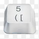 5白色键盘按键