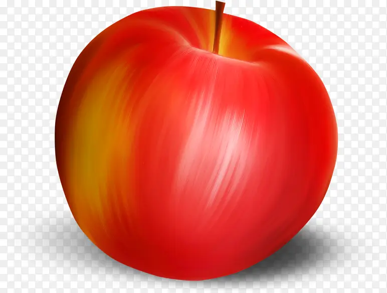 手绘红苹果