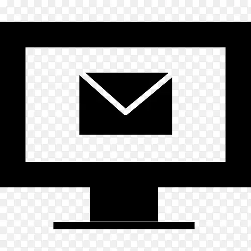 电脑的电子邮件在屏幕界面符号图标
