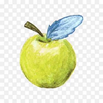 青苹果卡通手绘