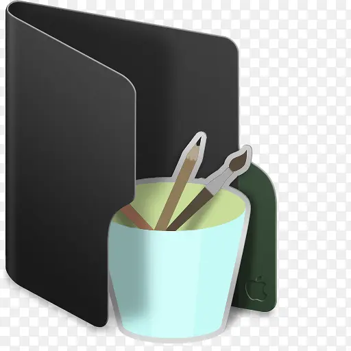 油漆mac-os-black-folder-icons