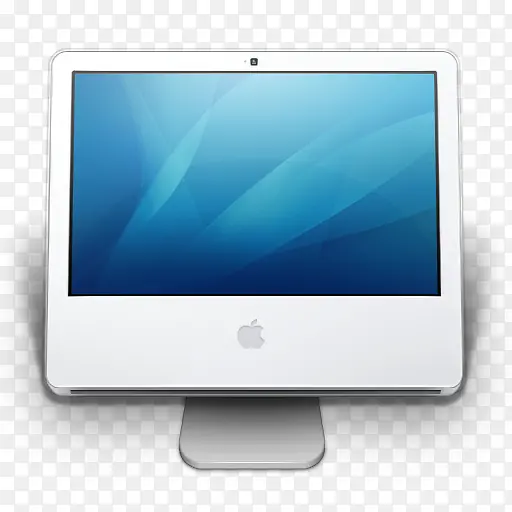 苹果显示器蓝色界面