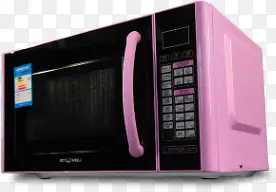 紫色糖果色微波炉电器