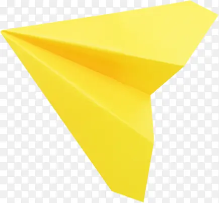 黄色卡通折纸飞机设计