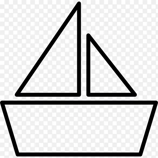 折纸船图标