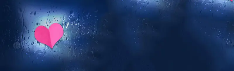 爱情雨滴唯美背景banner