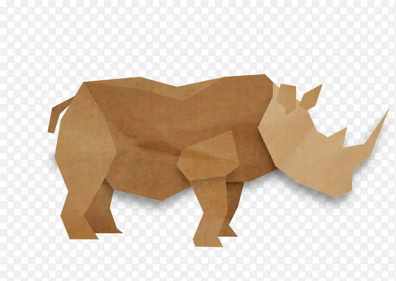 犀牛牛皮纸折纸