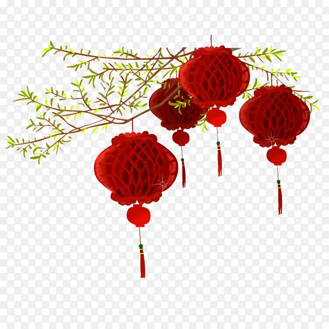 折纸灯笼装饰中国风