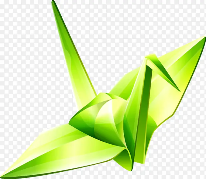 绿色折纸鹤书籍封面