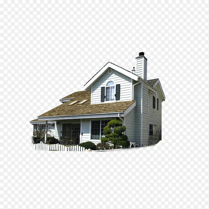 乡村风格独立住宅建筑模型PNG图片素材下载_图片编号yxojvojw-免抠素材网