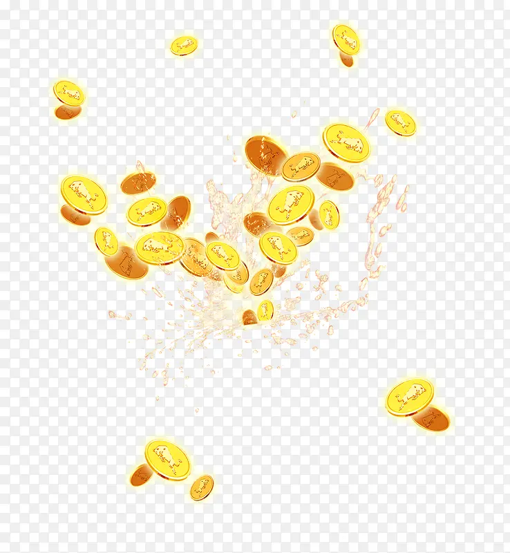 金币漂浮元素