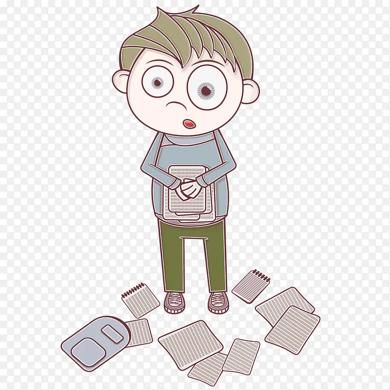 纠结的男孩PNG图片素材下载_图片编号ylbvkeej-免抠素材网