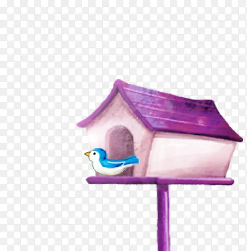 紫色鸟屋