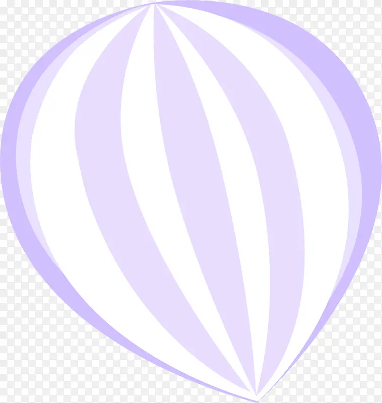 紫白色手绘氢气球