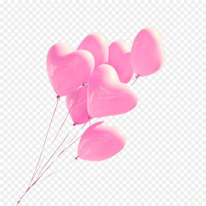 唯美粉色气球