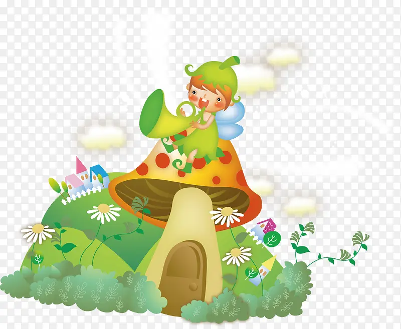 卡通蘑菇房