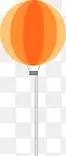 气球 氢气球 橙色