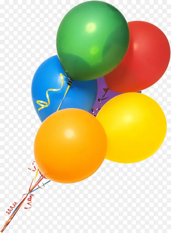 彩色气球节日气球装饰图