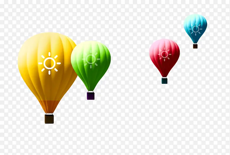 氢气球  不规则图形