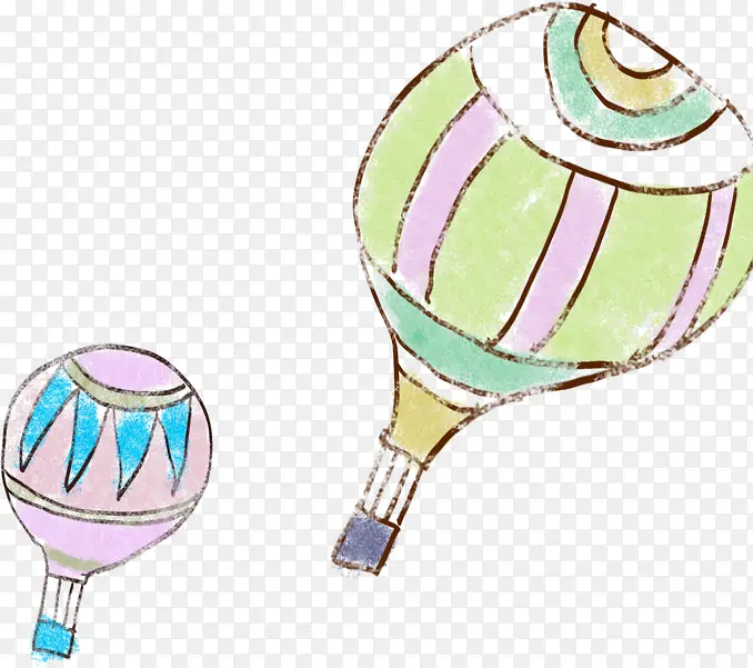 手绘儿童节氢气球