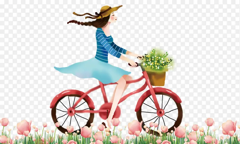 骑单车女孩