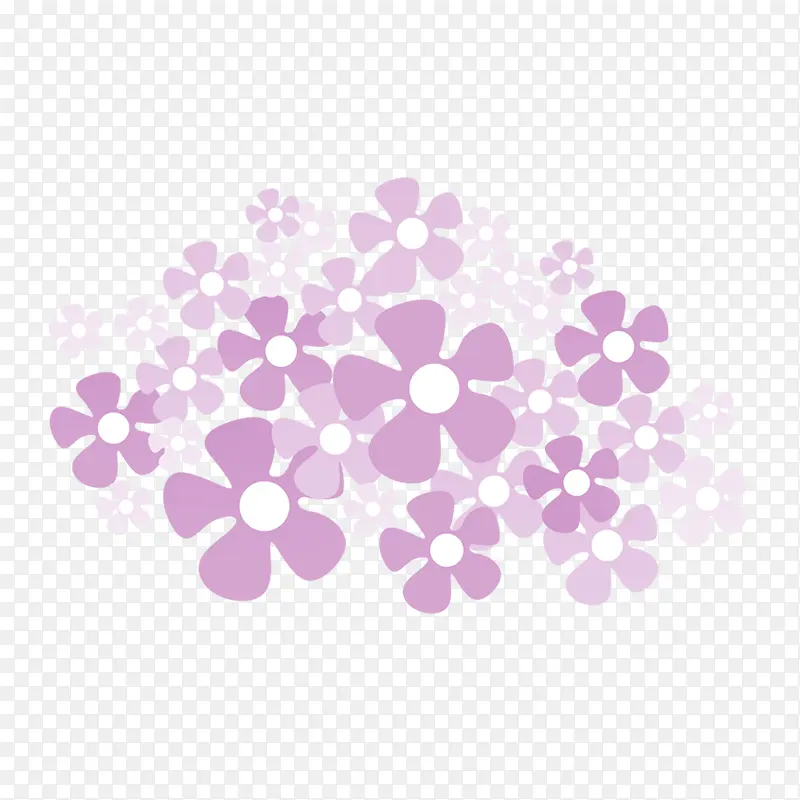 紫色小花丛