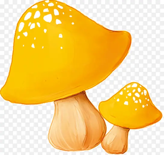 卡通黄色蘑菇