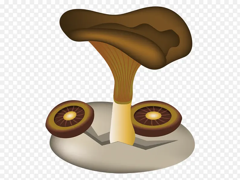 咖色蘑菇素材