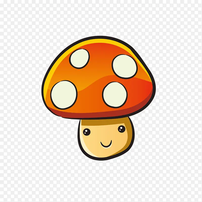 卡通小蘑菇图形