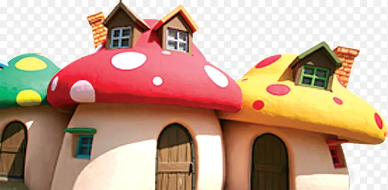 可爱卡通蘑菇房子