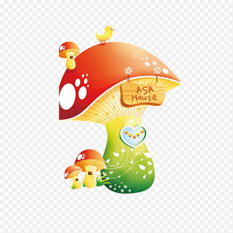 卡通蘑菇房子PNG图片素材下载_图片编号yjkejxod-免抠素材网