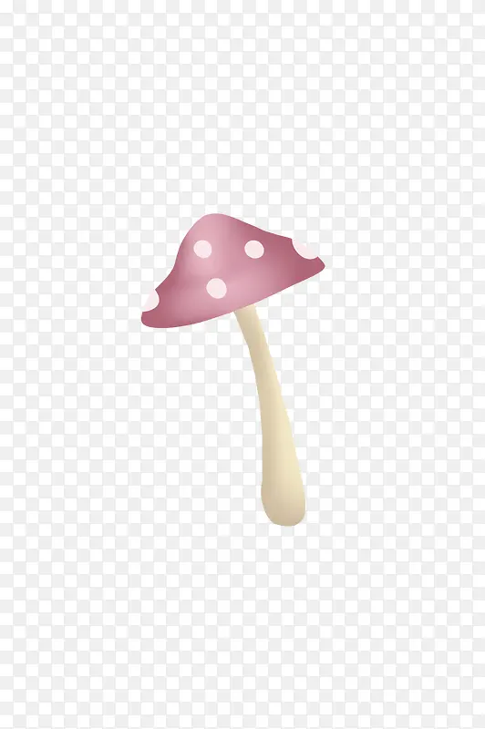 卡通可爱粉色蘑菇