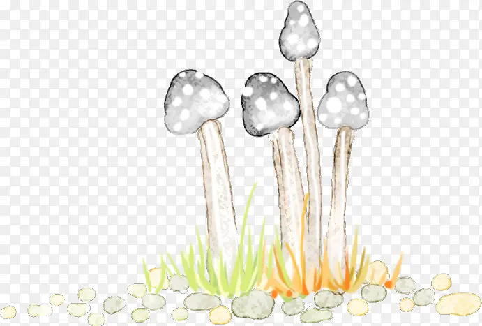 手绘蘑菇童话海报