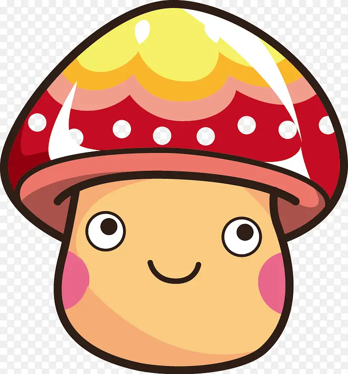 卡通蘑菇表情