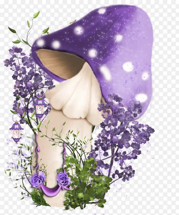 紫色小蘑菇