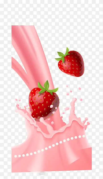 牛奶草莓酱