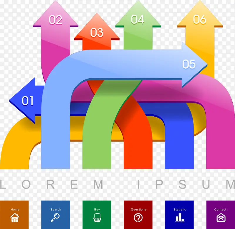 矢量箭头和数字