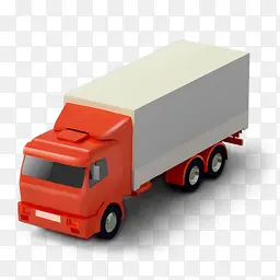 红色卡通玩具货车